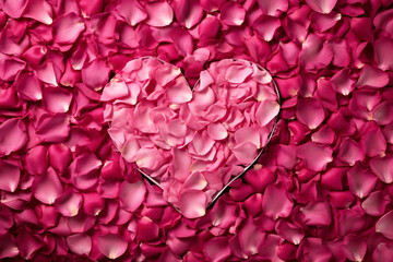 Fototapeta premium pink rose petals background