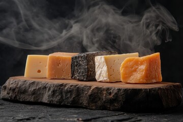 Fototapeta premium Smoked Cheese Assortment