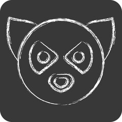Icon Lemur. related to Animals symbol. chalk Style. simple design editable