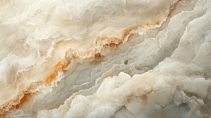 Obraz premium Close-up of a Smooth Beige Marble Surface Texture for Backgrounds and Design Generative AI