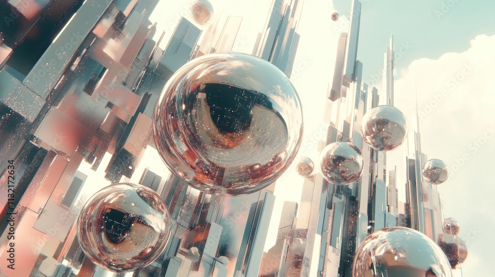 Poster Abstract Metallic Spheres and Geometric Structures Ascending