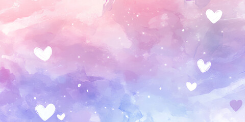 Abstract Gradient Pink love Glitter and Circle Sparkle on Blur Background, Soft Pink Watercolor Texture, Valentine's Day

