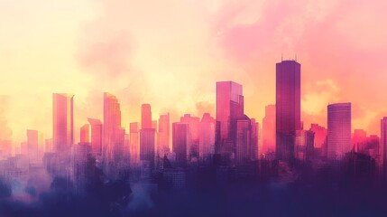 Fototapeta premium urban skyline 
