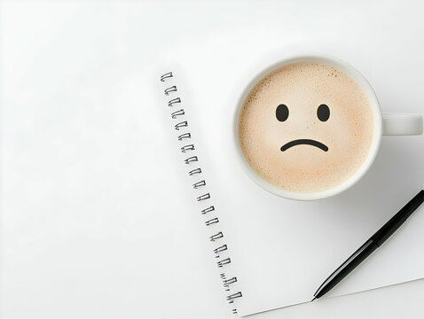 Sad Coffee Illustration