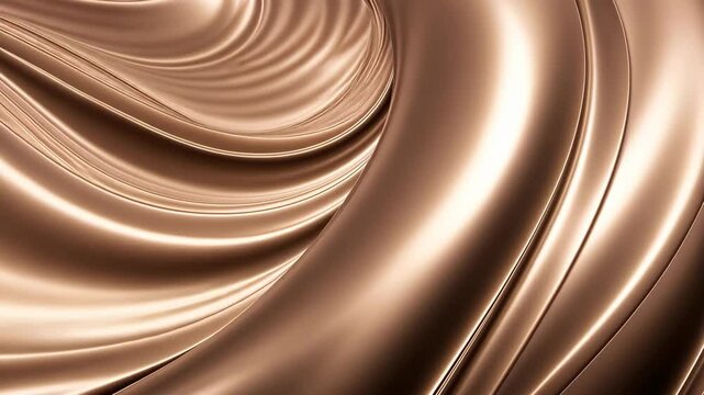 metallic waves of silk cloth mocha mousse color. 
