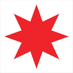 Obraz premium red star icon vector illustration