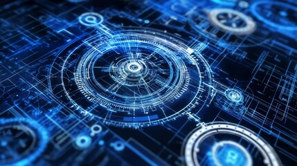 Mechatronics Blueprint Technology Concept Design