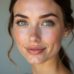 close up portrait of a woman