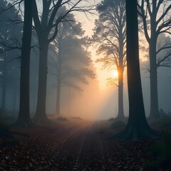 morning in the forest