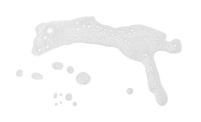 Soap foam or shampoo Soap foam texture or shampoo surface with bubble isolated with clipping path...