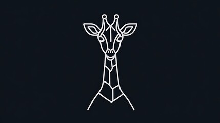 Sleek and Minimalist Giraffe Logo Design Perfect for Modern Branding and Creative Projects with Unique Visual Appeal and Versatile Applications