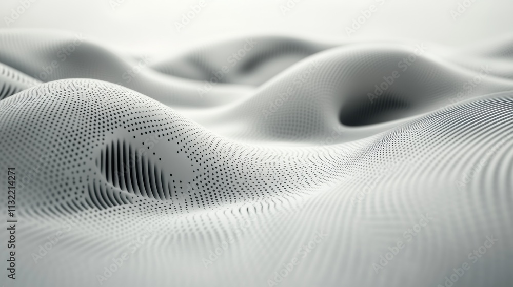 Aufkleber abstract grey wave pattern with perforated texture