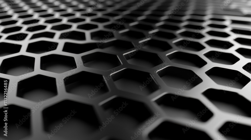 Aufkleber Abstract Hexagonal Grid Pattern Design