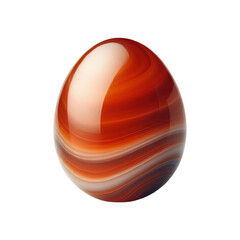 Carnelian stone isolated on transparent background