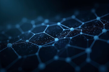 Obraz premium An AI-driven science background with neural networks, digital nodes, and flowing data streams in vibrant, futuristic tones..