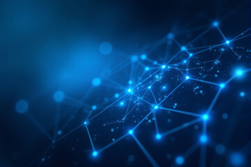 Obraz premium A molecular neural visualization science background with flowing connections, glowing data patterns, and sleek, modern aesthetics..