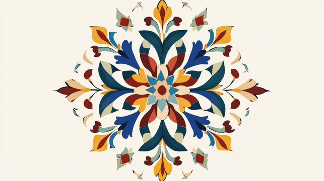 Arabic floral pattern motif Arabic floral pattern motif, based on Ottoman ornament