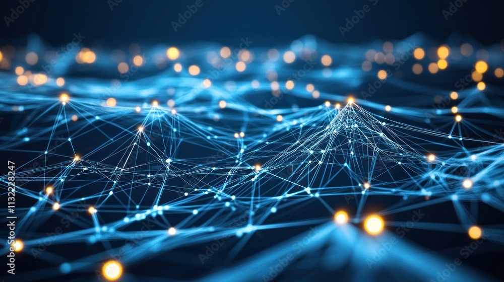 Poster Abstract Network Structure with Illuminated Nodes and Connections
