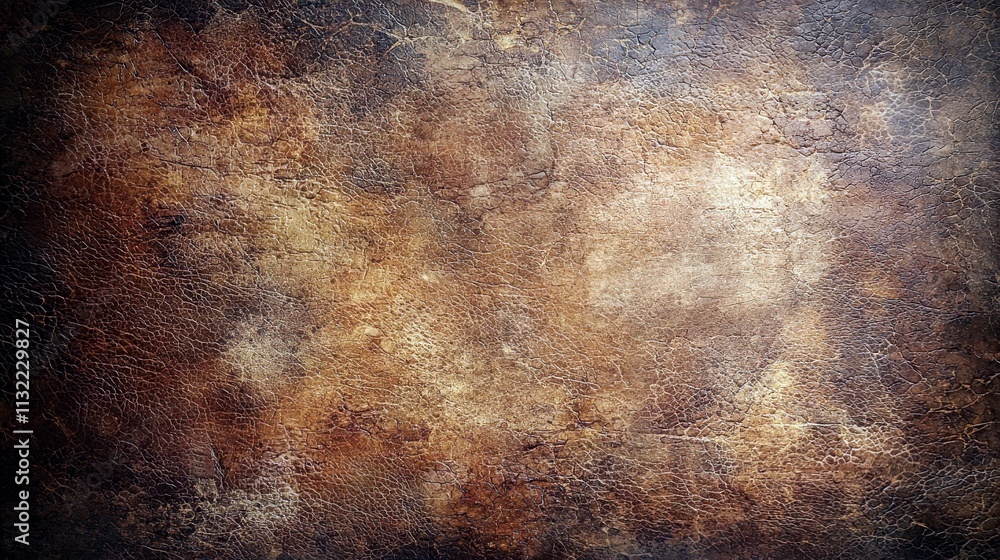 Poster rustic and textured surface of aged leather with rich hues and variations for creative background or