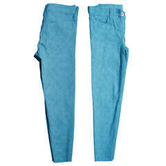 All You Have To Do, Just Place Your Artwork On This Side View Magnificent Pant Mock Up In Adriatic...