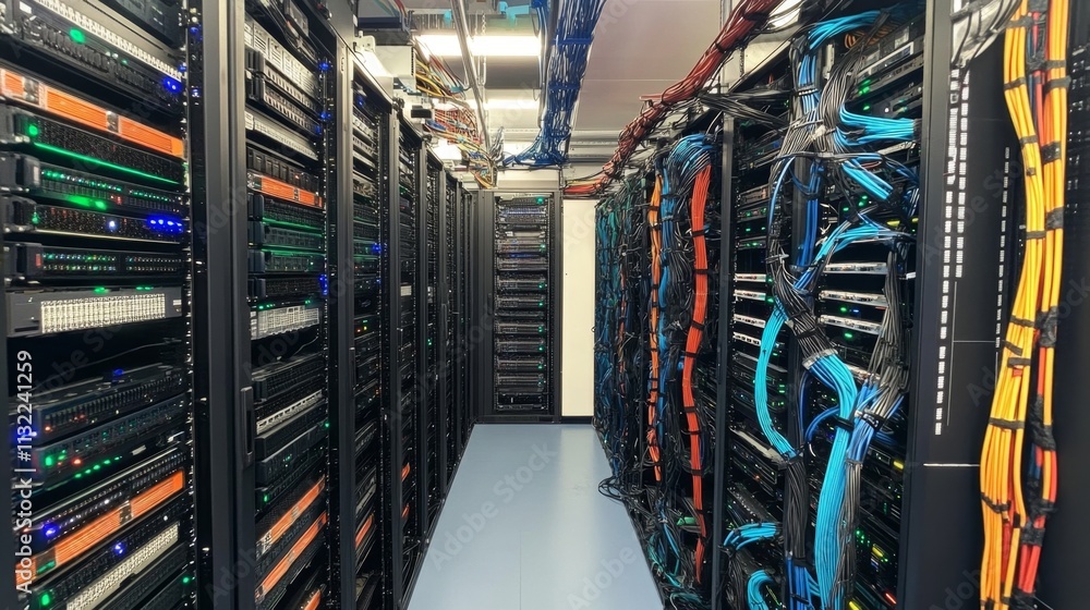 Poster data center operations efficient management of server infrastructure technology hub digital environm