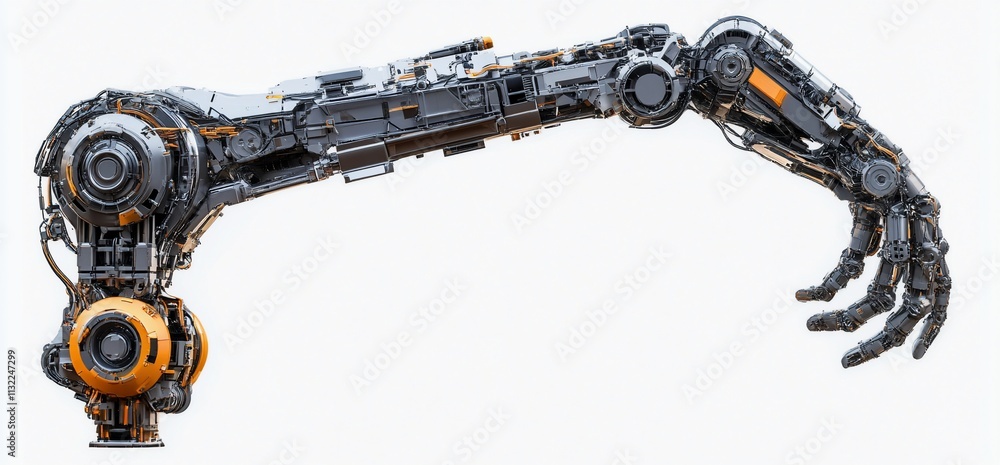 Aufkleber a robotic arm designed for industrial automation and precision tasks.