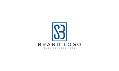 Fototapeta premium letter SB logo design vector template design for brand.
