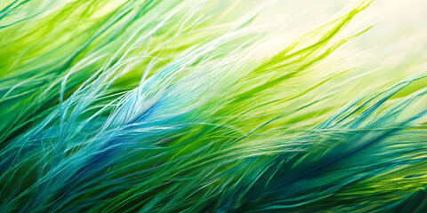 Very beautiful bird feather close-up, peacock feather, nature, animal, close-up, outdoors, commercial, biomimicry, advertisement, poster, wallpaper, background, teal, bird