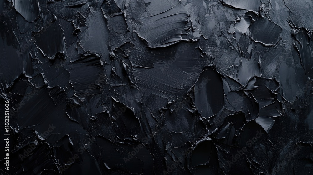 Poster imagine a deep black canvas with minimal abstract shapes scattered throughout.