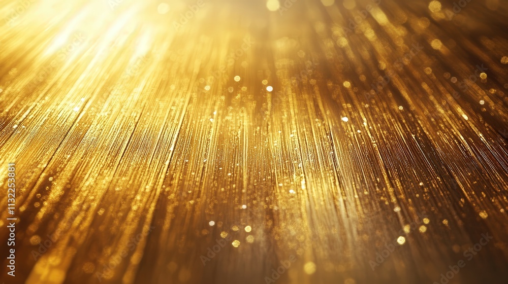 Poster luxurious golden teak texture creating a warm and inviting background.