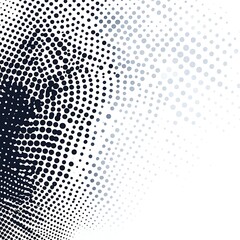 Naklejka premium Dynamic modern halftone background blending futuristic technology elements image