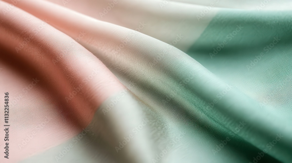 Aufkleber retro gradient that smoothly transitions from light pink to muted green, infused with a fine grain t