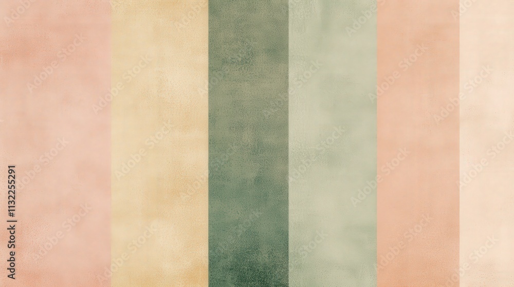 Poster smooth gradient background in retro colors, shifting from soft greens to warm pinks, enriched with a