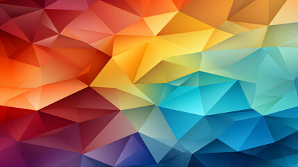 Obraz premium Digital technology colorful triangle geometry abstract poster PPT background