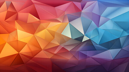 Obraz premium Digital technology colorful triangle geometry abstract poster PPT background