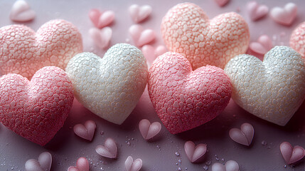 Obraz premium Pastel Heart Garland