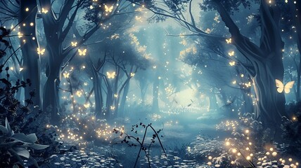 Fototapeta premium sunlight through the forest