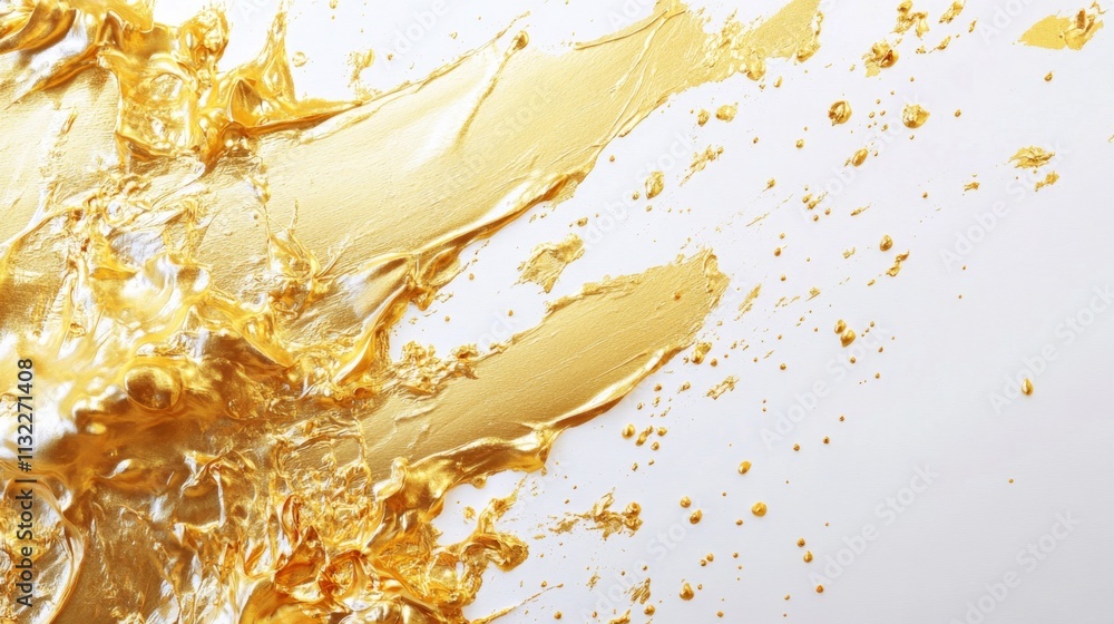 Poster dynamic splash of golden liquid studio setting high-resolution image abstract composition close-up v