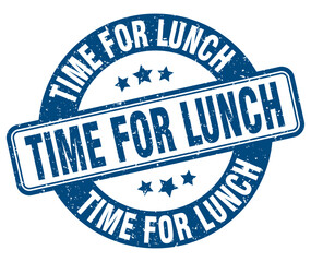 Fototapeta premium TIME FOR LUNCH STAMP