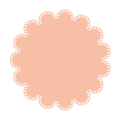 円形のレースの装飾素材