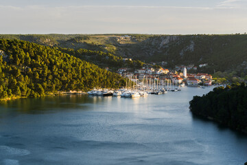 Skradin, Fluss Krka, Dalmatien, Kroatien