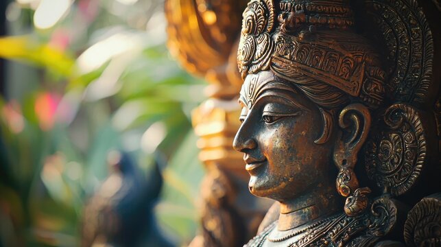 Vishnu is the god of Preservation, the great maintainer who often appears in various incarnations avatara to provide salvation for humanity Some of his best-known avatars who are tremendously pop. AI