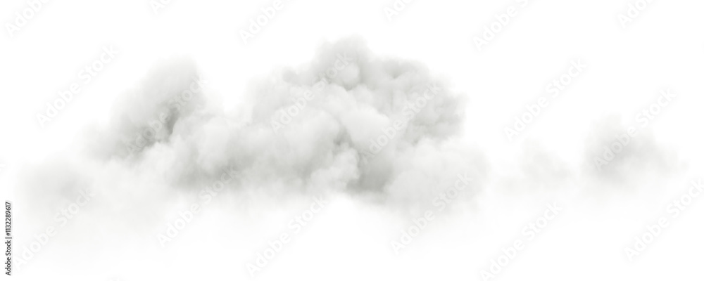 Poster wispy white smooth clouds floating cutout transparent backgrounds 3d render png