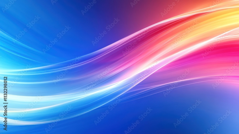 Poster abstract colorful swirling waves design background