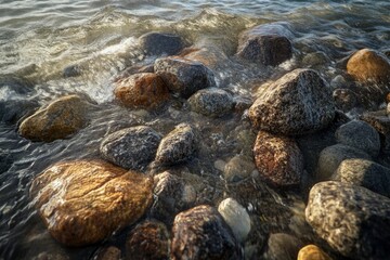 Obraz premium The Swedish coast with rocks