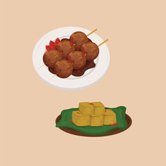 Indonesian Food Illustration 
