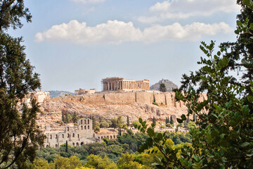 Fototapeta premium Parthenon temple on the Acropolis in Athens, Greece