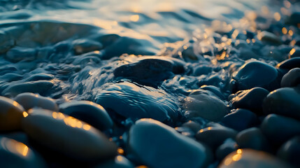 Obraz premium Ocean Stones Abstract Background Image