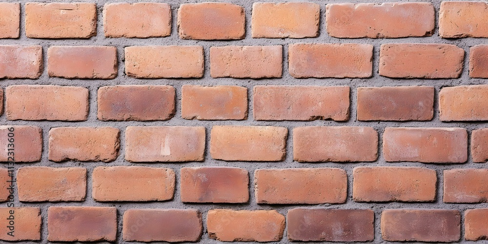 Poster a textured wall composed of evenly laid, colored bricks arranged in a neat pattern. concept textured