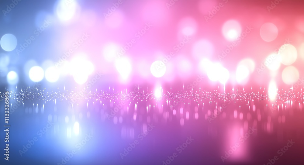 Aufkleber a vibrant blend of colors creating a mesmerizing bokeh effect. perfect for backgrounds, overlays, an